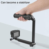 3-in-1 Monopod Tripod Selfie Stick for Gopro Hero12 - Portable and Versatile - Low Angle