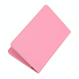 Frosted Pu Multi Card Passport Holder Big Red - Rear View