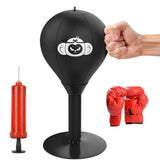 Desktop Speed Ball For Boxing Training - Bear Design With Gloves & Pump - Monkey+Children Gloves+Pump - Front View