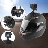 Multi-joint Helmet Mount Set for Action Cameras - Top-Down View