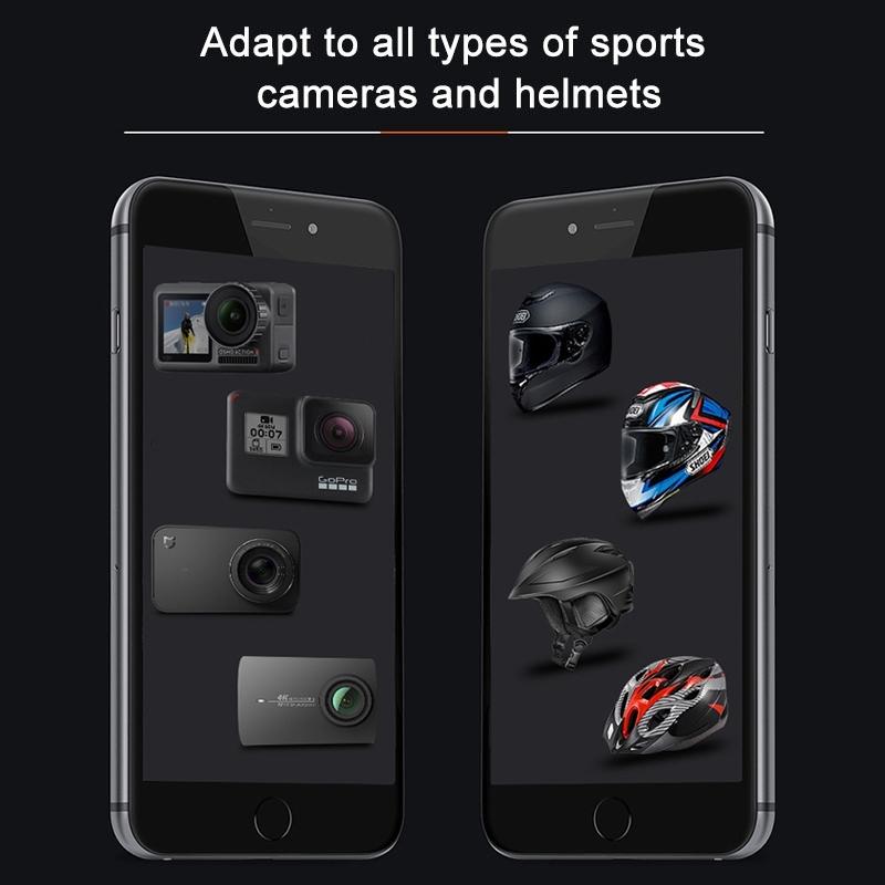 Multi-joint Helmet Mount Set for Action Cameras