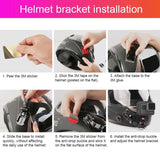 Multi-joint Helmet Mount Set for Action Cameras - Close-Up Angle
