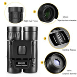 Foldable Hunting Binoculars for Outdoor Adventures - 3000 X 22 With Phone Clip - Rear View