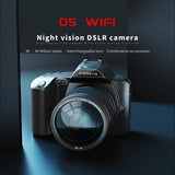 Dual-Camera Night Vision 64 Million Pixel High-Definition Wifi Digital Camera Standard & Fill Light - Standard+Light+Lens+Mic+Bracket - Top-Down View
