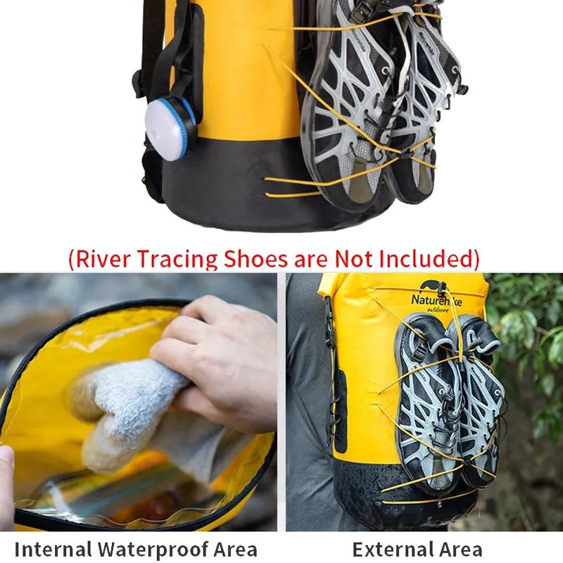 Waterproof Bag For Outdoor Water Activities 20L Khaki - 40L Yellow
