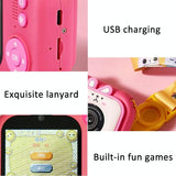 48Mp Dual Lens Kids Digital Camera With 2.4 Ips Screen And 32Gb Tf Card - Blue Fox - With 64G Tf Card Blue Fox