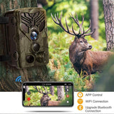 Wireless Bluetooth Control Camera with Infrared Tracking and Wifi Connectivity - Rear View