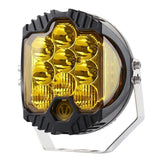 7 Inch Dc12V - 30V 8000Lm 6500K 90W Car Led Light On Three Sides Headlight For Jeep Wrangler Gold Light - Top-Down View