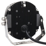 7 Inch Dc12V - 30V 8000Lm 6500K 90W Car Led Light On Three Sides Headlight For Jeep Wrangler Gold Light - 45-Degree Angle