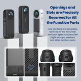 Amagisn Silicone Protective Cover for Insta360 X4 - Lens Cover Gray - Extra Image