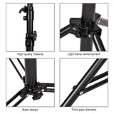 Professional Photography Lighting Stand With Spring Buffer For Studio Flash - Top-Down View