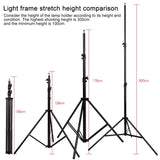 Professional Photography Lighting Stand With Spring Buffer For Studio Flash - 45-Degree Angle