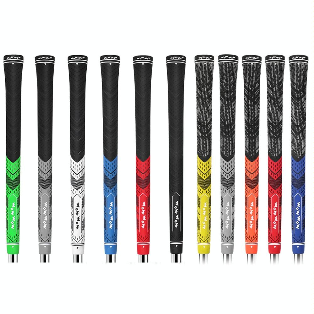Anti-slip Golf Club Pole Cover - Protective Rubber Grip Gray - Dark Blue Half Cotton Yarn
