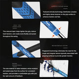 Anti-slip Golf Club Pole Cover - Protective Rubber Grip Gray - Dark Blue Half Cotton Yarn - Low Angle