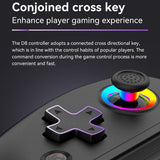 Vibration Grip Wireless Gamepad for Mobile and Pc - Green Blue + Receiver