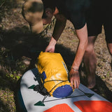 Waterproof Rafting Bag Dry Wet Separate Shoulder Pack For Outdoor Swimming 10L Green - 25L Yellow - Top-Down View