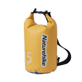 Waterproof Rafting Bag Dry Wet Separate Shoulder Pack For Outdoor Swimming 10L Green - 25L Yellow