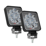 6.3W 10 - 30V Dc 6000K 3 Inch 9 Leds Square Offroad Truck Car Driving Light Work Light Spotlight Fog Light - Front View