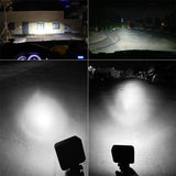 6.3W 10 - 30V Dc 6000K 3 Inch 9 Leds Square Offroad Truck Car Driving Light Work Light Spotlight Fog Light - Extra Image