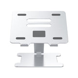 Adjustable Aluminum Laptop Stand - Multi-functional & Foldable - Side View