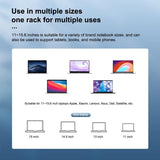 Adjustable Aluminum Laptop Stand - Multi-functional & Foldable - Low Angle