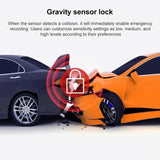10.88 Ips Touch Screen Car Dvr Recorder - Ultra Hd 1080p - Top-Down View
