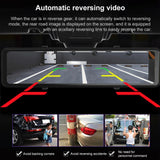 10.88 Ips Touch Screen Car Dvr Recorder - Ultra Hd 1080p - Rear View