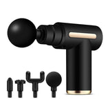 Electric Shock Muscle Massage Gun - Mini Black Pocket - Front View