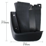 4 Pcs Car Auto Semi-Rigid Pvc Splash Flaps Fender Guard For Honda 8Th Series Civic - Side View