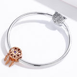 Rose Gold Plated Hollow Beads - Rear View