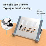 Vertical Laptop Stand - 5 Levels Riser for Desk - Top-Down View