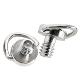 2 Quick Release Plate Screws 1 / 4 Inch Adapter Mount - Front View