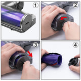 Vacuum Cleaner Brush Head End Cap for Dyson V8 / V10 / V11 / V15 - Low Angle