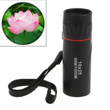Portable High Definition Dual Focus Monocular Telescope - 10X25 - Professional - Front View
