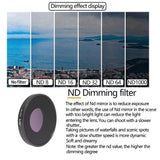 4-in-1 Lens Filter Set for Dji Action 3 - Uv Cpl Nd8-64 - Low Angle