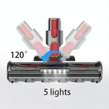 Carpet Floor Brush Head for Dyson V7 V8 V10 V11 Vacuum Cleaner - Rear View