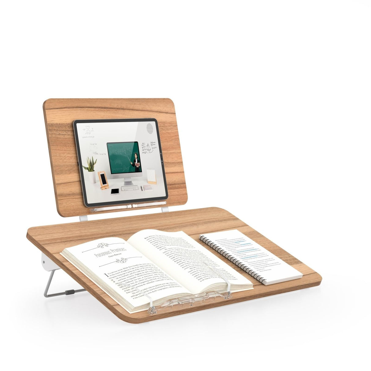 Portable Folding Book Stand for Home Dorm and Desktop