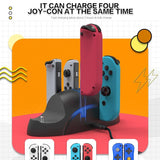 Versatile 6-in-1 Joycon Holder for Nintendo Switch - 45-Degree Angle