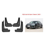 For Audi A3 Sedan Sport 2021 4Pcs / Set Car Auto Soft Plastic Splash Flaps Fender Guard - Side View