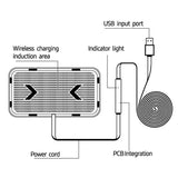 Wireless Car Charger With Anti-Slip Design - C12 - 45-Degree Angle