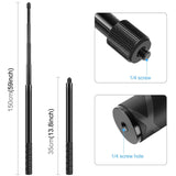 Metal Selfie Stick for Insta360 one Rs X2 X3 X4 - 150cm - Top-Down View