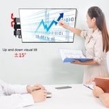 Universal Rotatable Retractable Monitor Wall Mount - 14-27 Inch - 45-Degree Angle