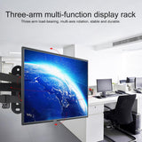 Universal Rotatable Retractable Monitor Wall Mount - 14-27 Inch - Rear View
