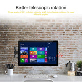 Universal Rotatable Retractable Monitor Wall Mount - 14-27 Inch - Close-Up Angle