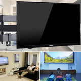 Universal Rotatable Retractable Monitor Wall Mount - 14-27 Inch - Low Angle