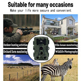 2 Lcd Infrared Trail Camera With Night Vision For Wildlife Hunting - Low Angle