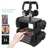 Ps5 / Xsx Game Disc & Headphone Storage Rack - Top-Down View
