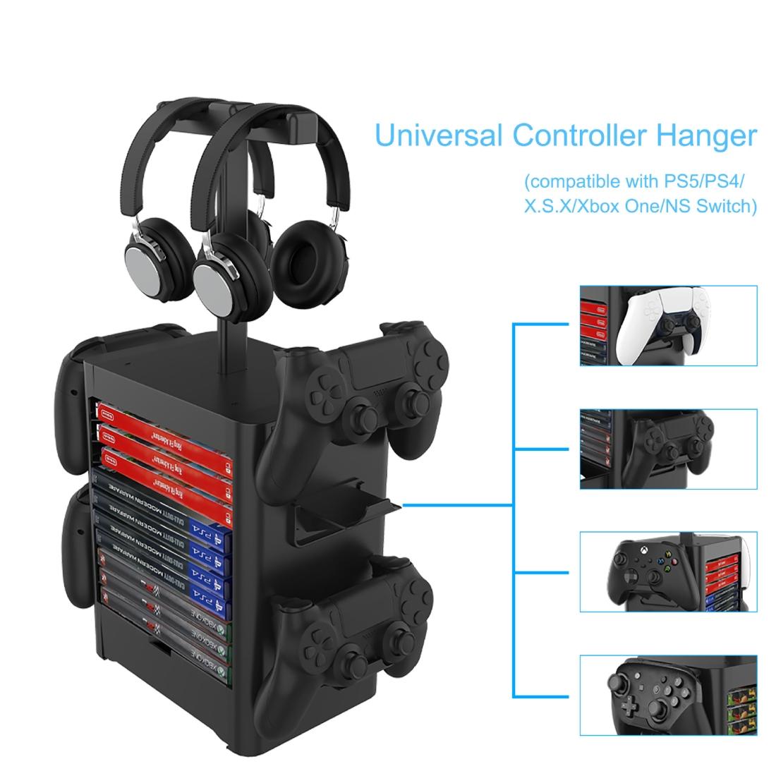 Ps5 / Xsx Game Disc & Headphone Storage Rack