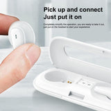 Waterproof Bluetooth 5.0 Earphones with Charging Box - White Deer Series - Close-Up Angle