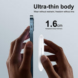 Waterproof Bluetooth 5.0 Earphones with Charging Box - White Deer Series - Low Angle